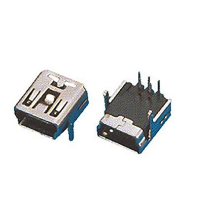 Mini USB 5P 母座 90度
